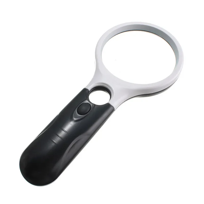 

3 LED Light Handheld Magnifier Reading Magnifying Glass Lens Jewelry Loupe