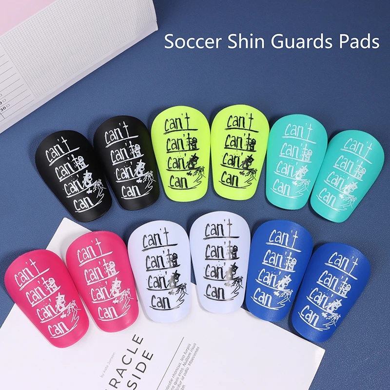 1 par de tablero de mango de Entrenamiento de fútbol portátil ligero Mini espinillera de fútbol Protector de piernas absorbente de golpes resistente al desgaste