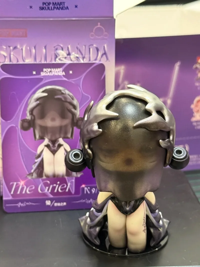 حقيقية البوب مارت Skullpanda سلسلة الصوت صندوق أعمى التوازن انفصال قناع العاطفة لعبة مع قاعدة مغناطيسية