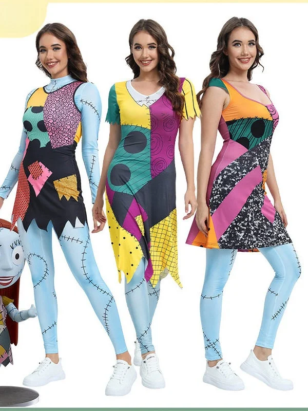 

Halloween Print Dresses Women's Ethnic Costume Stage Performance Clothing Chinese Manufacturer No Brand Registered Trademark
