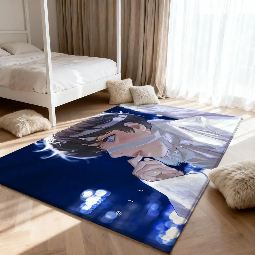 

Omniscient v-Viewpoint Creative Floor Mat Soft Thickened Absorbent Non-Slip Bedroom Living Room Door Mat Home Decor Flannel Rugs