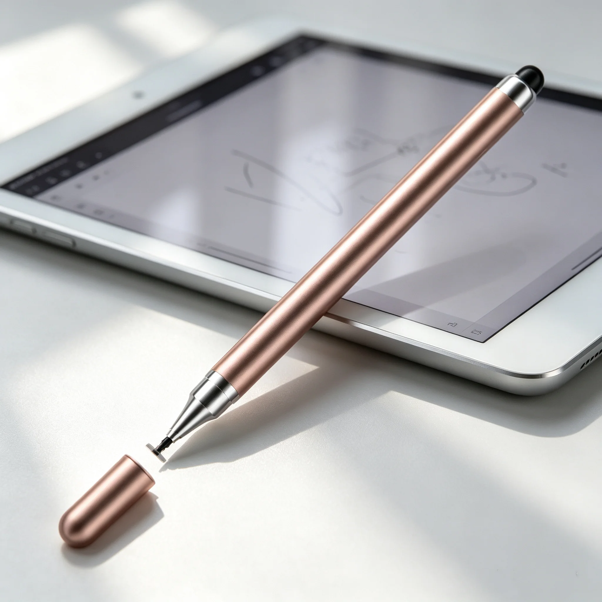 Lápiz óptico 2 en 1 para pantallas táctiles, lápiz óptico universal para tabletas, compatible con iPad, iPhone, Android, Samsung y todos los dispositivos con pantalla capacitiva.