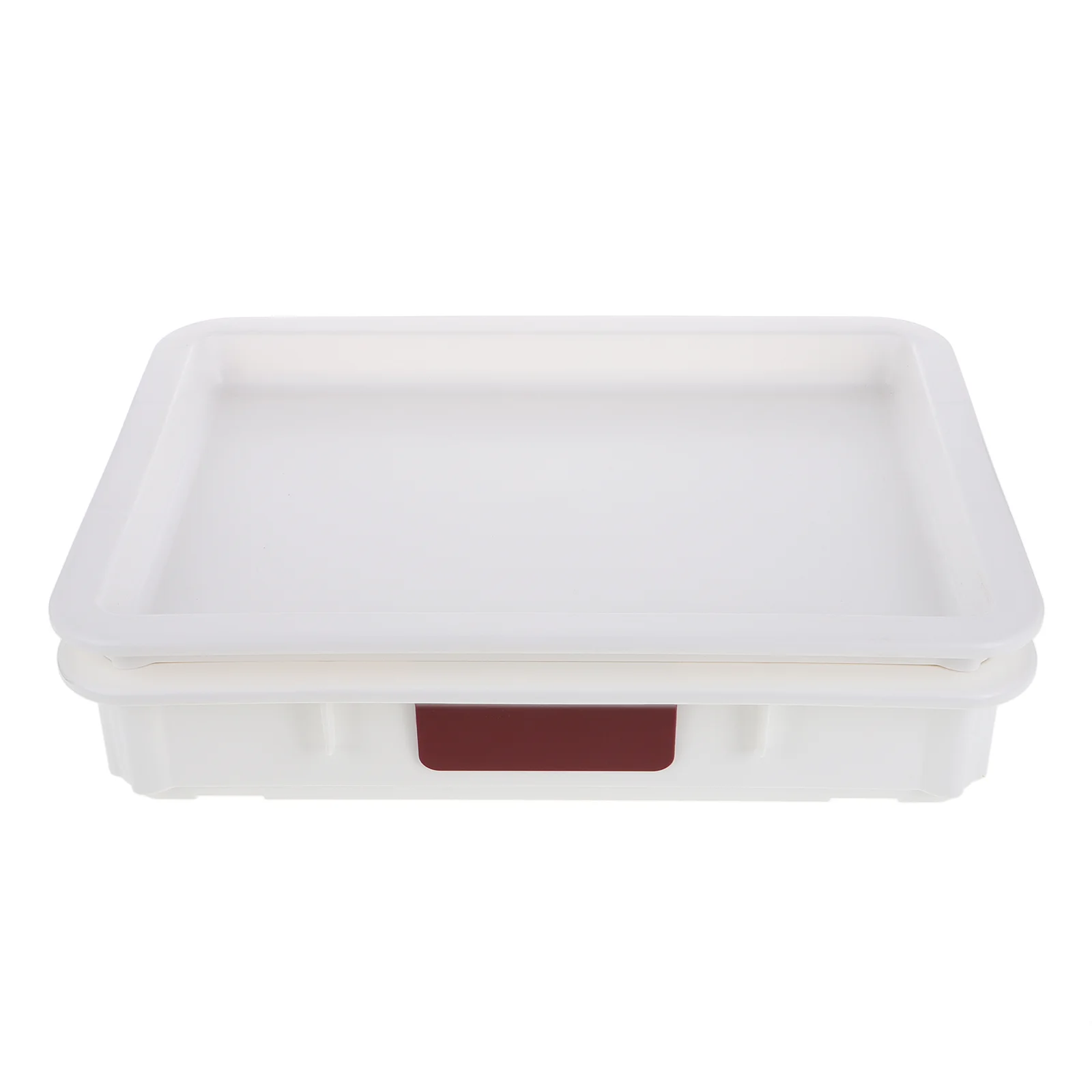 Pizza Dough Turnover Box Bread Proofing Container with Cover Slice Storage Cheese Holder for Refrigerator Plastic Trays