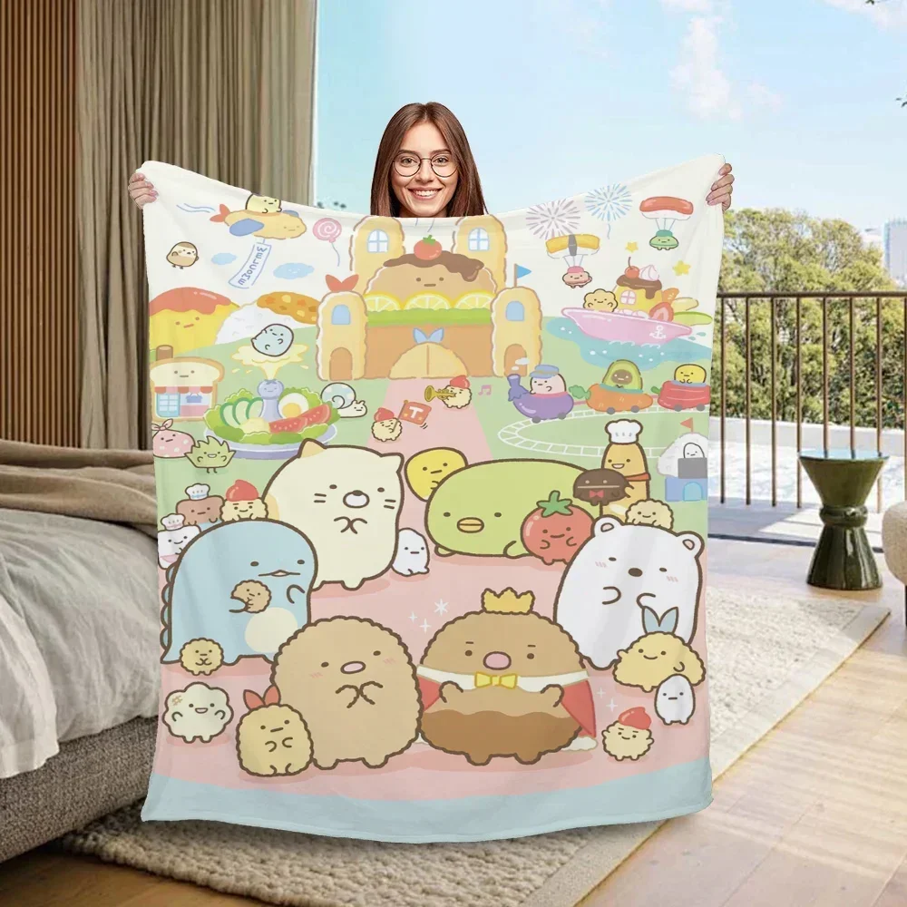 

Sumikko Gurashi Decorative Throw Blanket for Sofa Home Decoration King Size Luxury Bedding Knee Summer Blanket