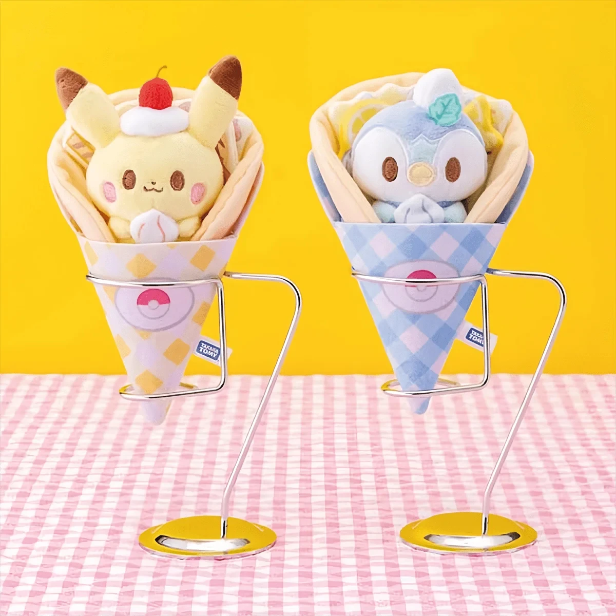 Pikachu Piplup Pokemon Plüschpuppe, niedliche Anime-Kuscheltiere, weiche Peluche-Dekoration, Geschenk für Kinder – Detail 1