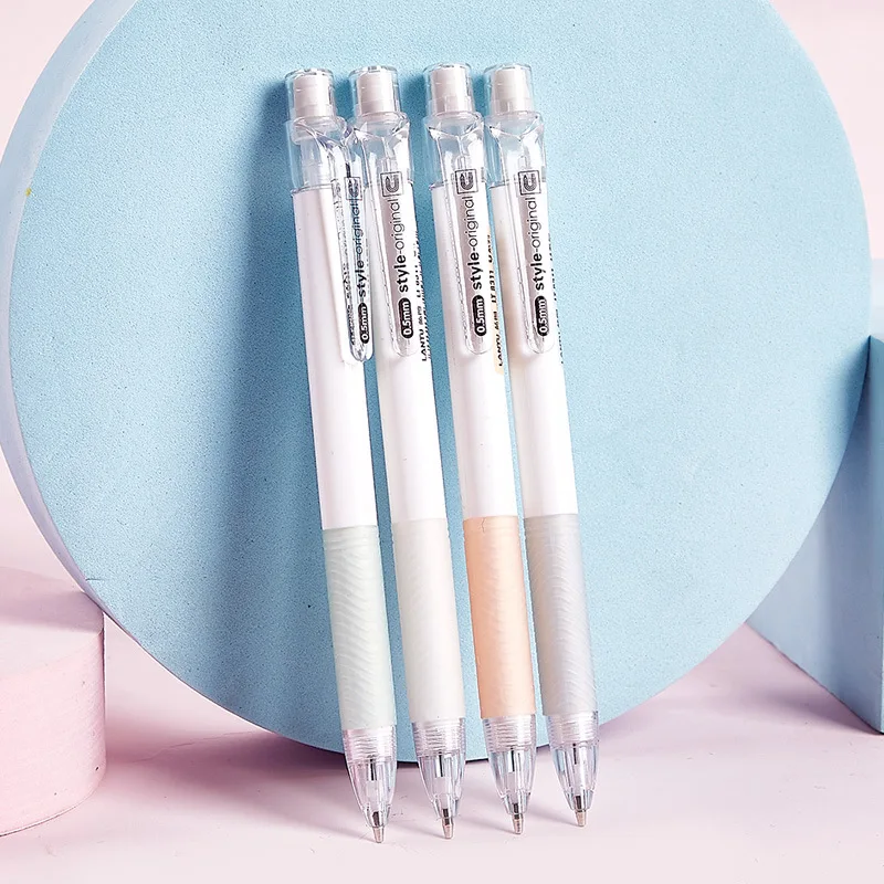 4 stücke Druck bleistift Set Presse Typ 0,5mm automatischer Bleistift 0,7mm Schreib zeichnung Lapices für Kinder Studenten Schreibwaren