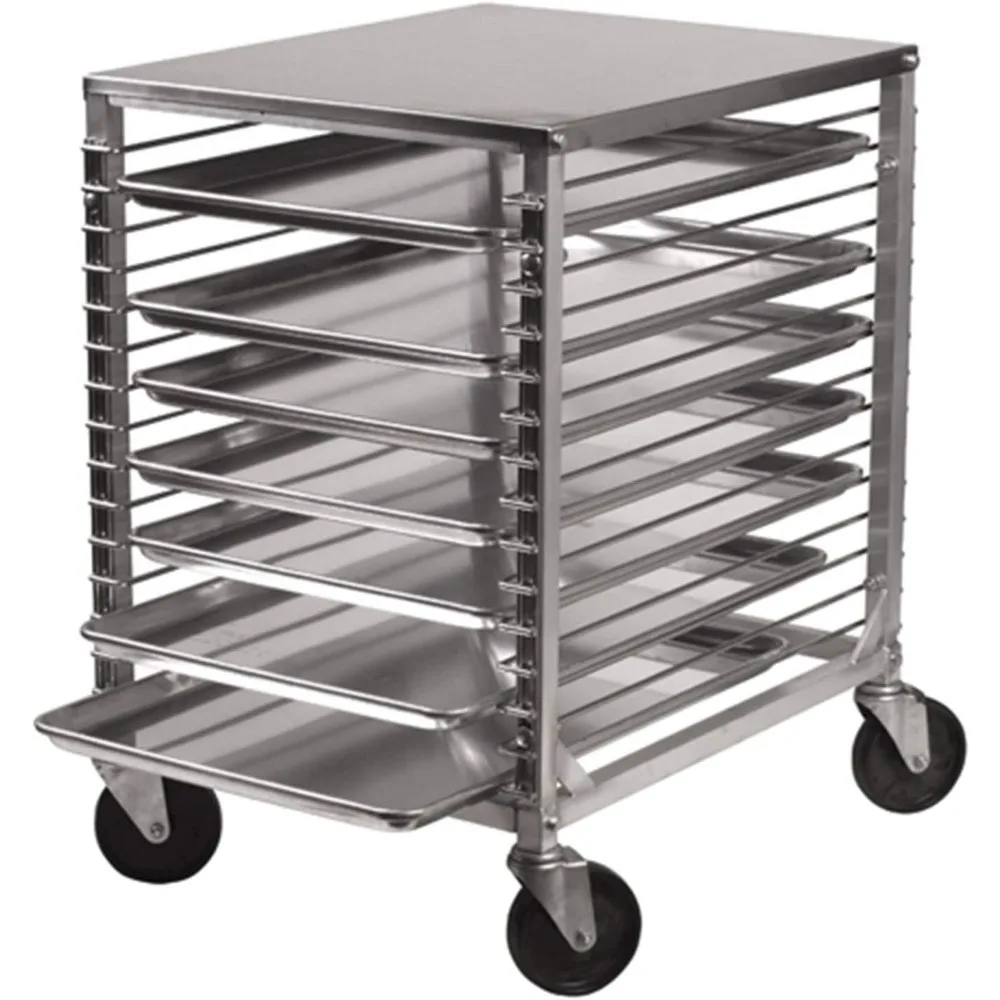 15 layer aluminum baking tray rack with metal wire slide and hardtop rack bakery equipment