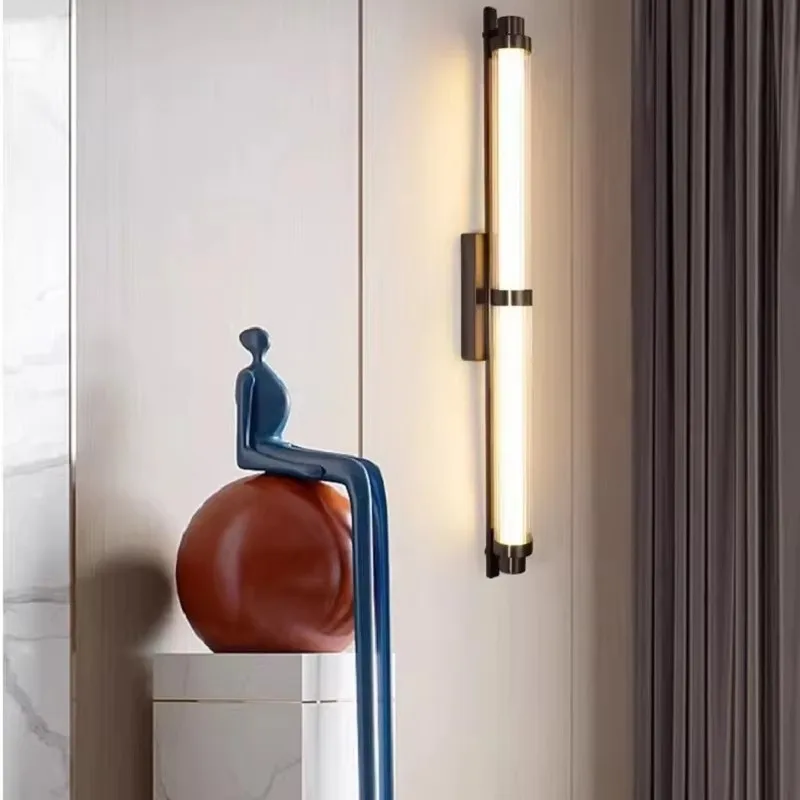 TINLAIBOR Modern Long Strip Background Wall Lamp, Living Room, Villa, Hotel Corridor, Model Room, Bedroom, Straight Wall Light