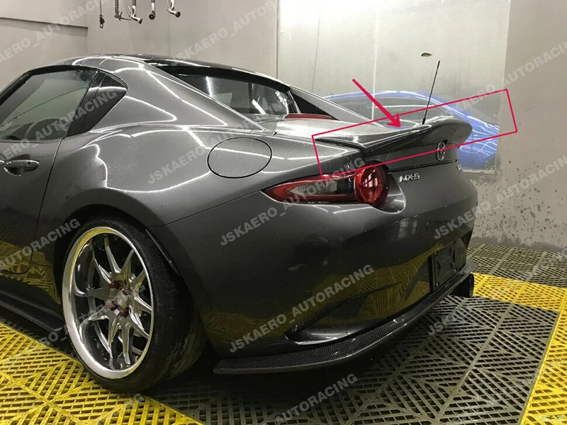 Rear Trunk Spoiler Duckbill Wing Lip FRP Unpainted For Mazda MX5 ND RF Miata