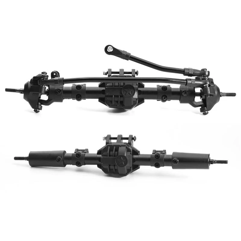 AS96-2Pcs Front And Rear Differential Axle For Axial SCX10 II 90046 90047 1/10 RC Crawler Car Upgrade Parts Accessories