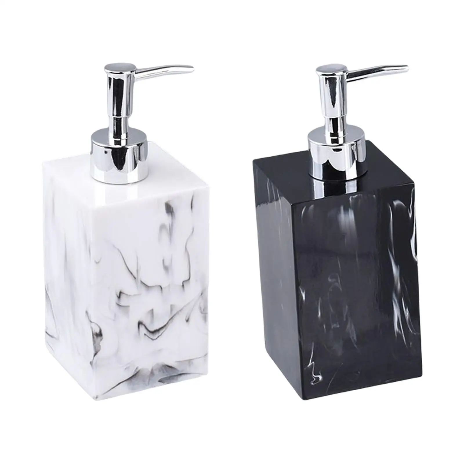 Empty Soap Dispenser with Pump 500ml Resin Refillable Container Bottle for Conditioner Kitchen Hotel Bathroom Home