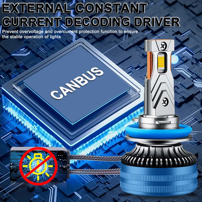 5600000LM 5600W H4 H7 H11 LED CANbus K5C K6C H1 H8 H3 H9 9005 9006 HB3 HB4 9012 HIR2 Led المصباح توربو السيارات الضباب مصباح 6000K K7C
