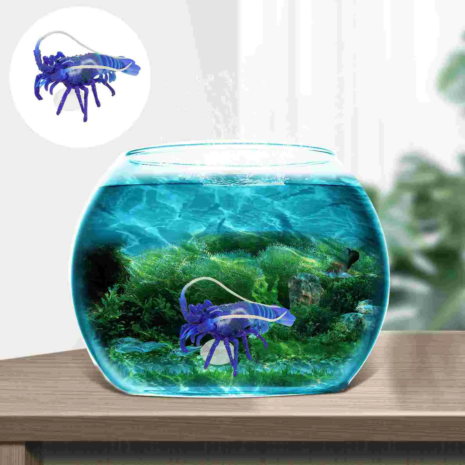 Fish Tank Aquascaping Landscape Ornament Aquarium Lobster Figure Decorations Sculpture Artificial Simulation Plastic Child