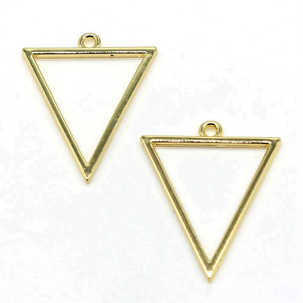 Supplies For Jewelry Triangle Charms Items Women Accessories 3pcs