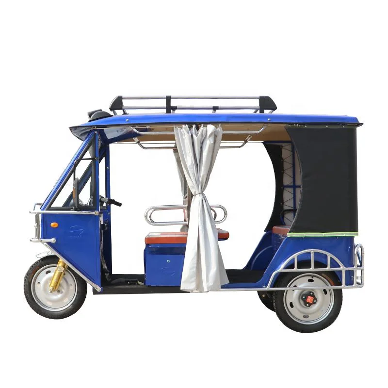 2021 Best Safety and Popular 60V 1000W Electric Tricycle Open Body Type for Max Passenger Trip Power