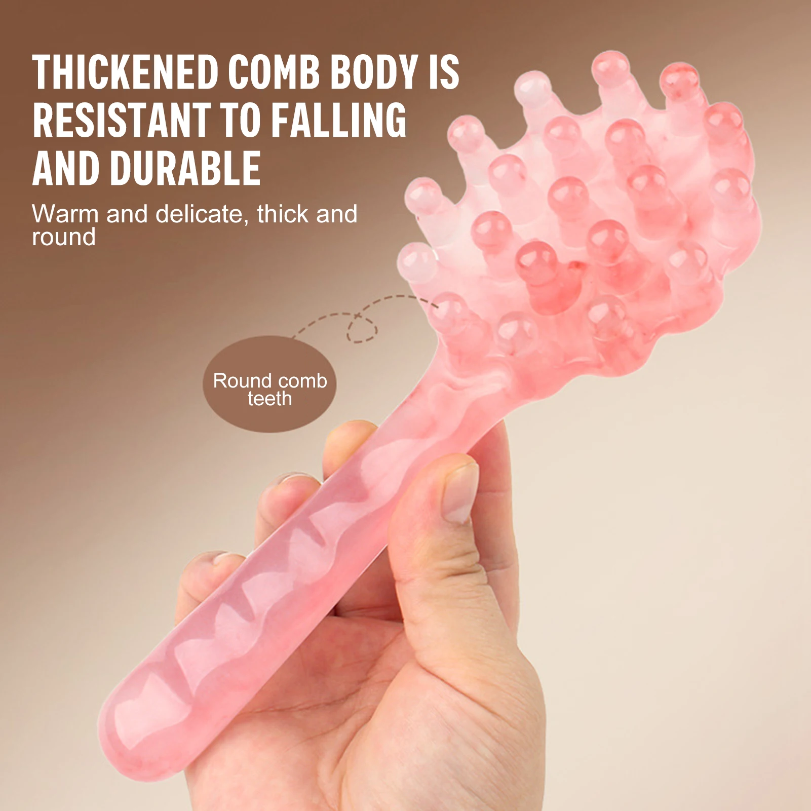 1 قطعة مشط تدليك الرأس على شكل قذيفة مقبض طويل الراتنج تدليك أمشاط رئيس مدلك ميريديان كشط فروة الرأس تدليك الأدوات الصحية