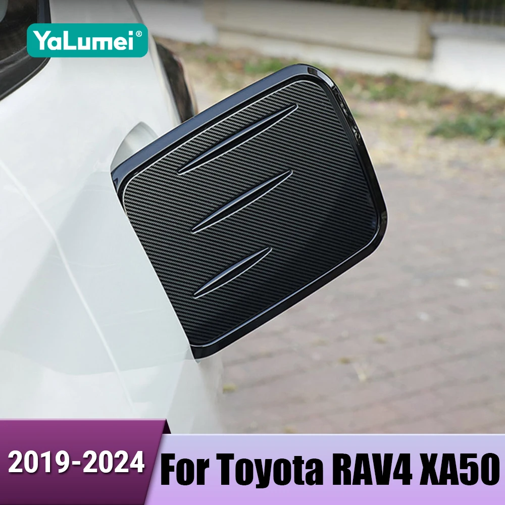

ABS Car Fuel Gas Tank Cap Cover Protective Trim Stickers For Toyota RAV4 XA50 2019 2020 2021 2022 2023 2024 Hybrid Accessories