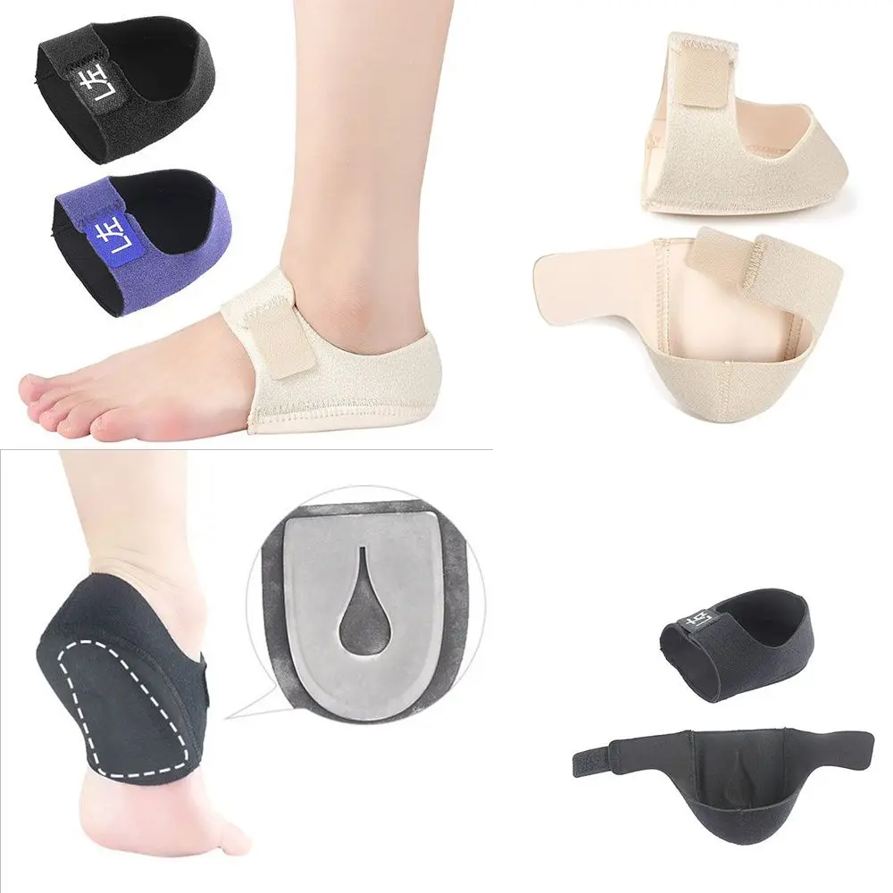 Foot Relief Pain Adjustable Arch Wrap Support Heel Protectors Gel Protective Socks Back Heel Protective Sleeve Heel Pad