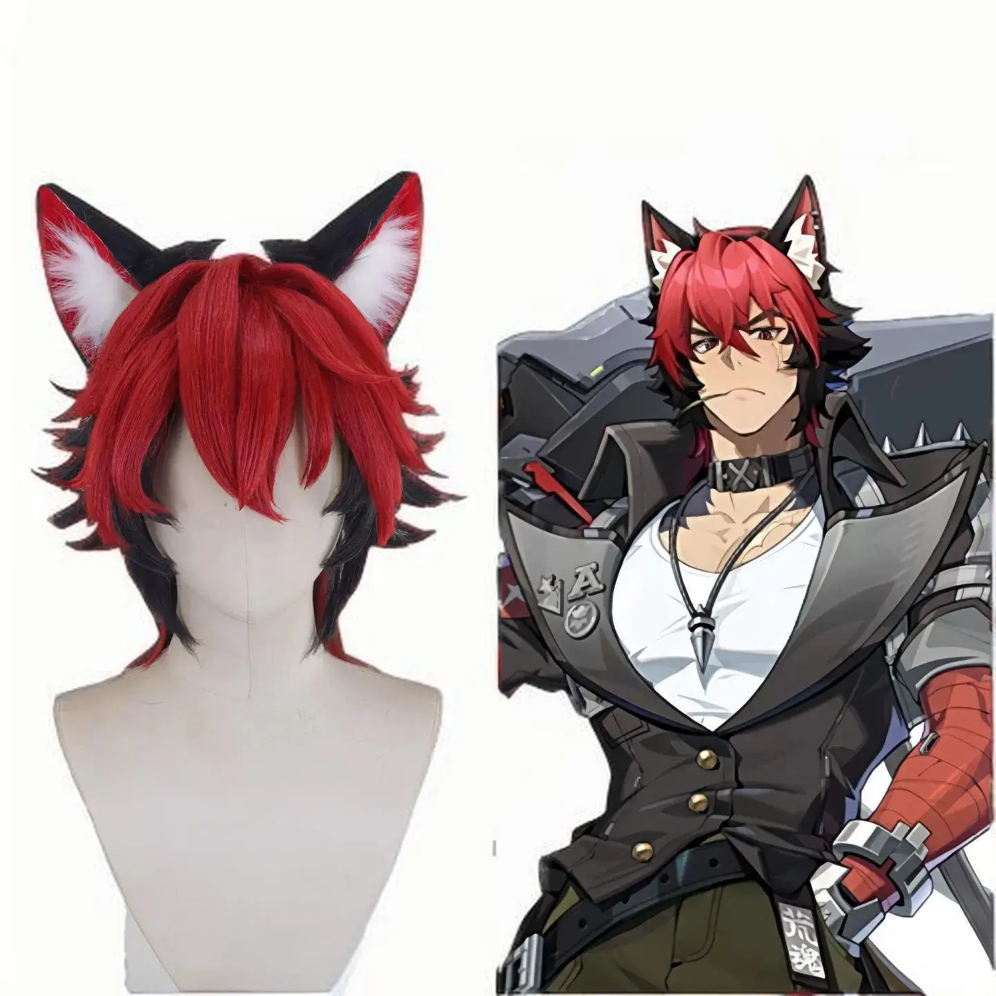 masato-komano-cosplay-perruque-zenless-zone-zero-style-perruque-synthetique-avec-oreilles-conception-personnalisee