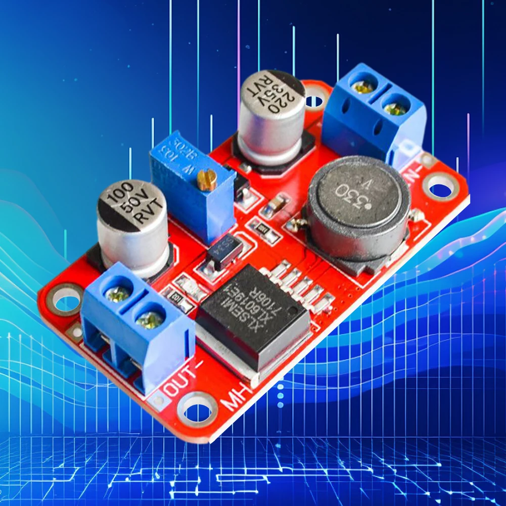 Xl6019 Booster Voedingsmodule 3V-40V Tot 5V-45V Automatische Boost Step-Up Board Verstelbare Output Hoog Vermogen Voor Auto-Adapter