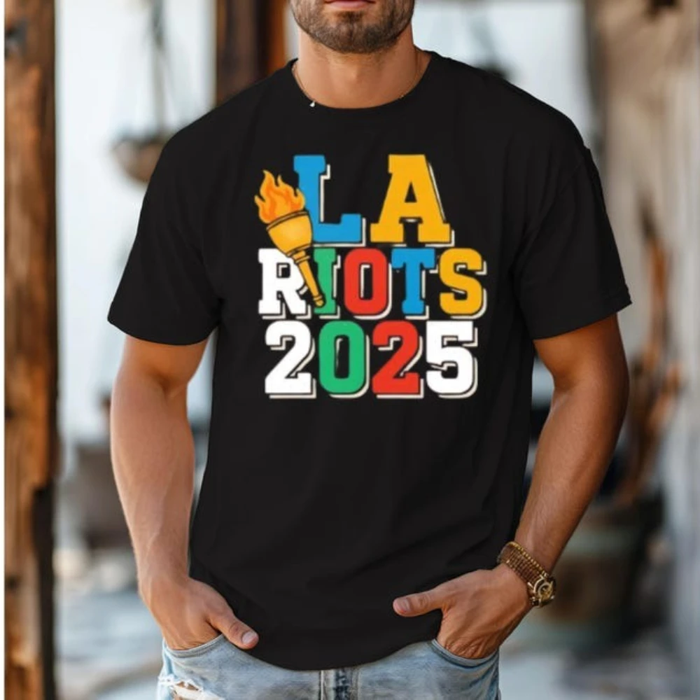 ‌ تي شيرت حقوق المهاجر لوس أنجلوس 2025 احتجاج تي شيرت الوحدة فوق الخوف العدالة الاجتماعية حياة سوداء مهمة BLM ملابس حقوق الإنسان