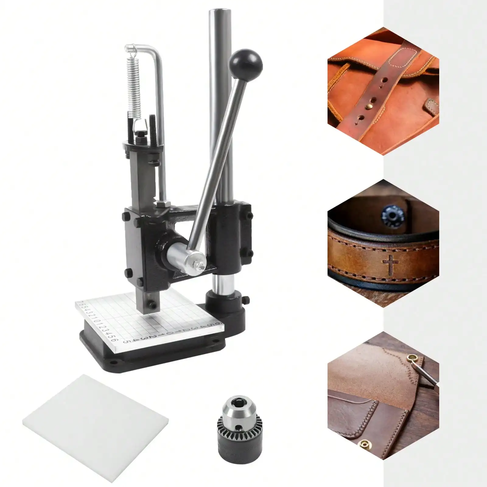 Leather Imprinting Machine Hole Punching Bronzing Embossing Pressure Tool Leather Imprinting Machine Punching For PVC Leather PU