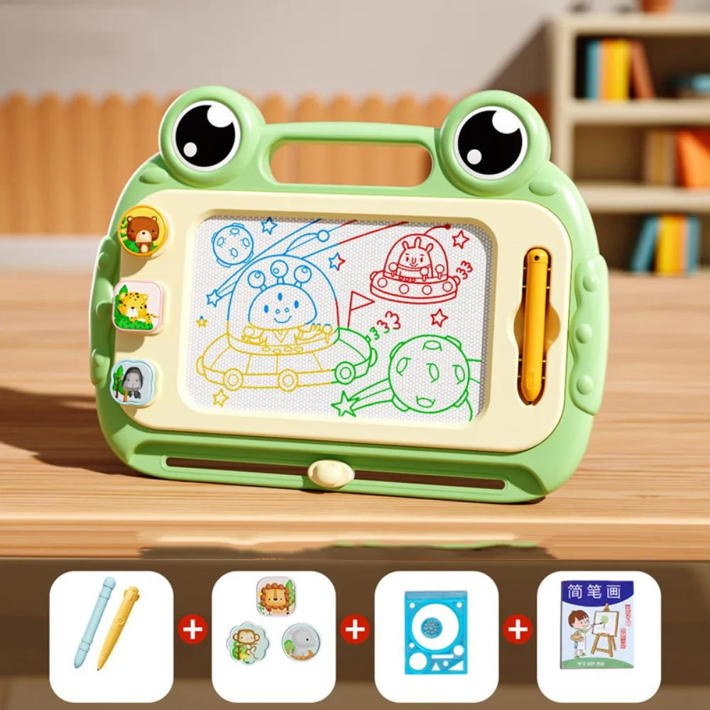 

Frog Magnetic Drawing Board Painting Writing Doodle Board Toy Erasable Pad Erasable Magnetic Graffiti Board Kindergarten