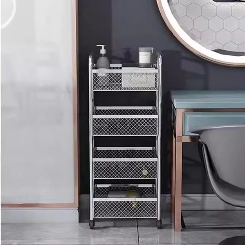 Auxiliary Salon Trolley Tattoo Floor Dressing Salon Trolley Mobile Barber Bench Carrello Porta Utensili Salon Furniture Fg19