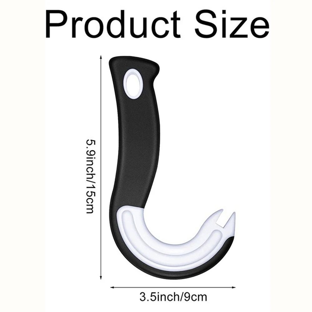 المحمولة على شكل حرف J سهلة قبضة القصدير فتاحات المطبخ عدم الانزلاق جرة فتاحة غطاء فتح أدوات حلقة سحب يمكن فتاحة متعددة الوظائف
