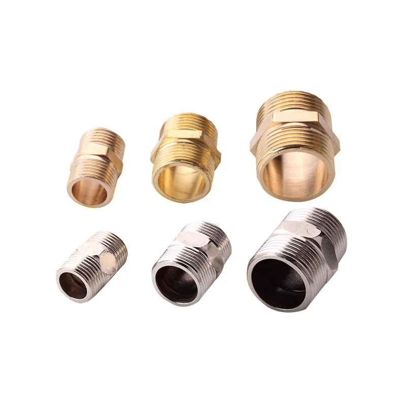 Conector de rosca macho de cobre, adaptador acoplador de manguera, tubo de extensión de manguera de ducha, extensor de manguera Universal, accesorios de baño