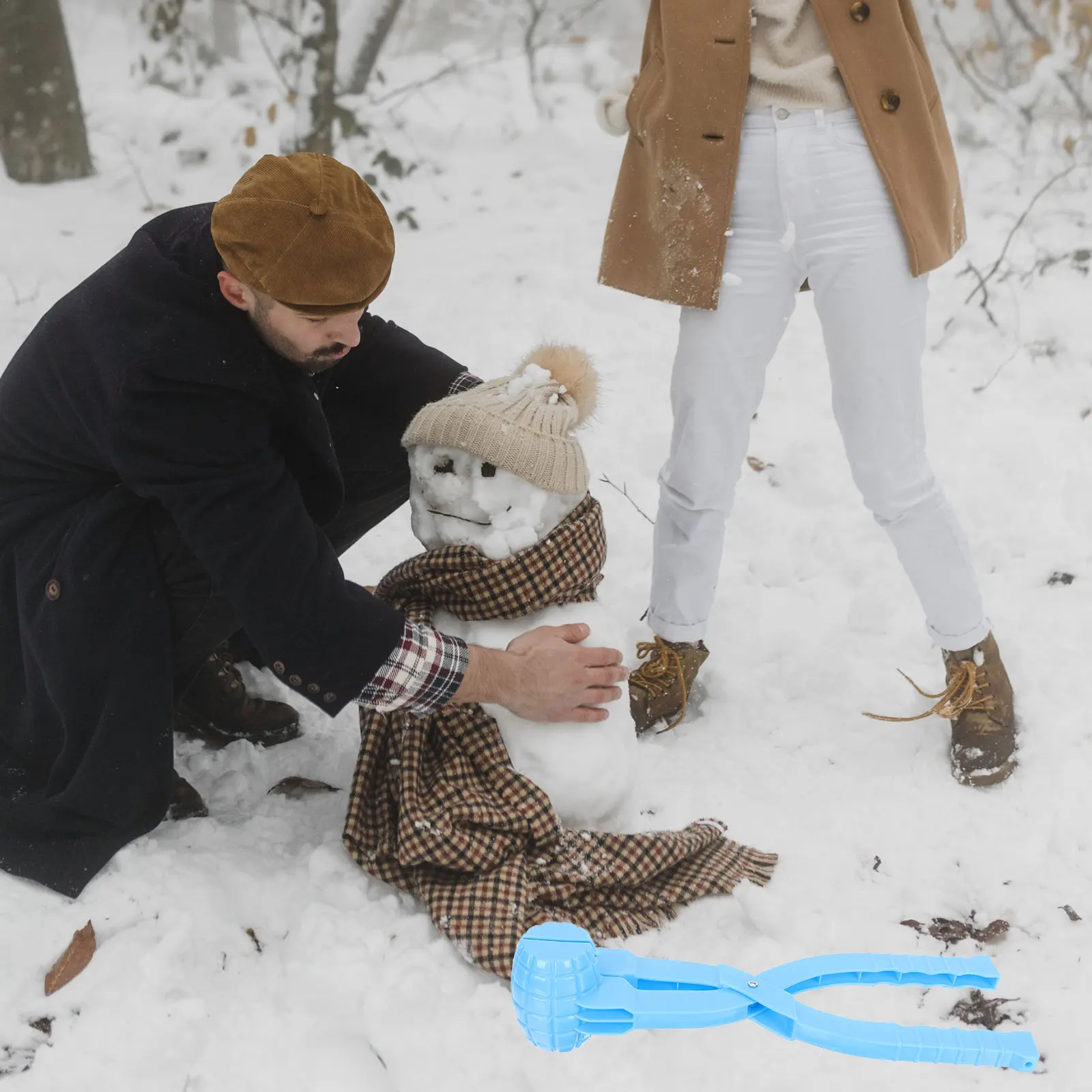 

2pcs Clip Kids Outdoor Children Winter Snow Compact Design Easy Storage Smooth Surface Fun Play Fight Playthings