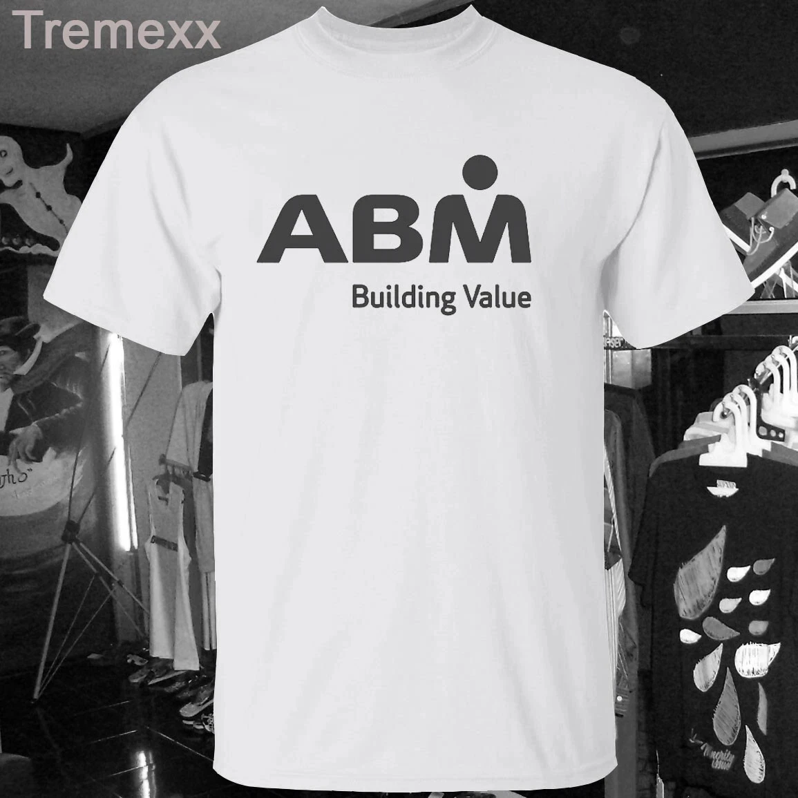 

2025 New Shirt ABM Building Industries T-shirt Printed Short Sleeved Pure Cotton Round Neck T-shirt for Men and Women