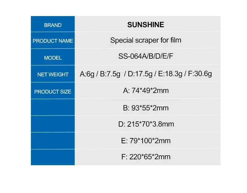 SUNSHINE SS-064 Auto Cutting Plotter Machine Universal Scrapers Tools for Screen Front Protective Back Film Cut Sticker