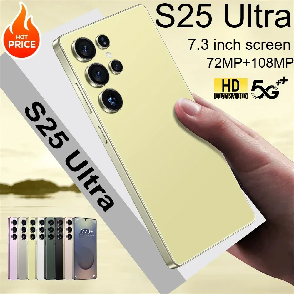 

NEW S25 Ultra HOT 2025 original intelligent 5G dual card dual standby Android 14 system global version 8000mAh battery