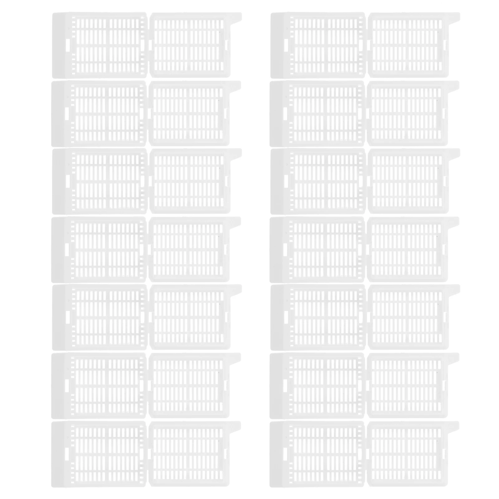 200 pcs Conjoined Embedding Box Tissue Cassettes Square Hole Histology Scientific Cassette Flow Through Strip Easy