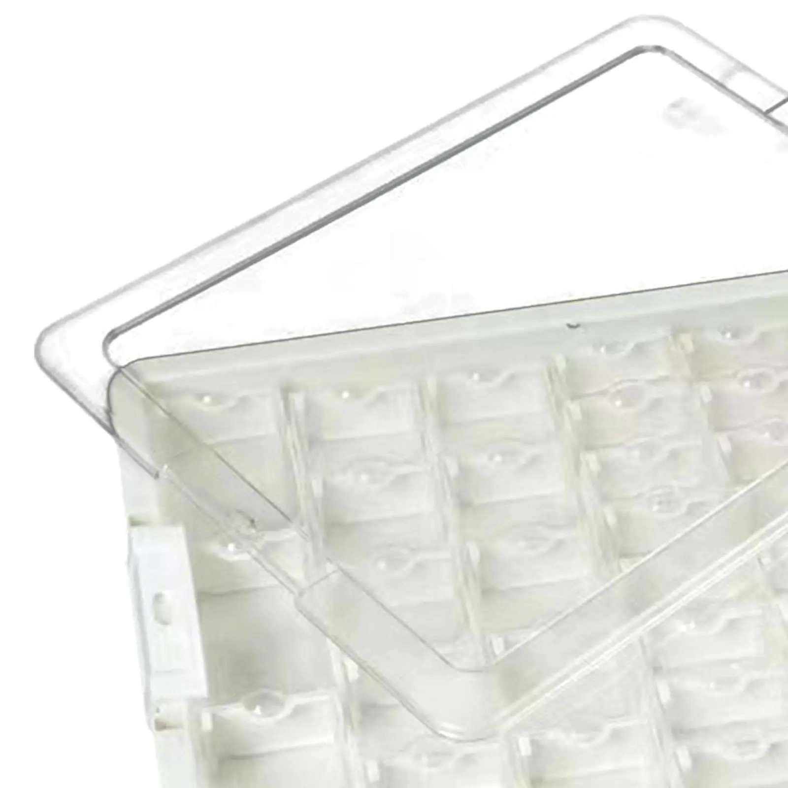 Bead Storage Box Container Versatile Clear Bead Organizer Box Stackable for Tackle Earring, Nail Arts and Crafts Small Items