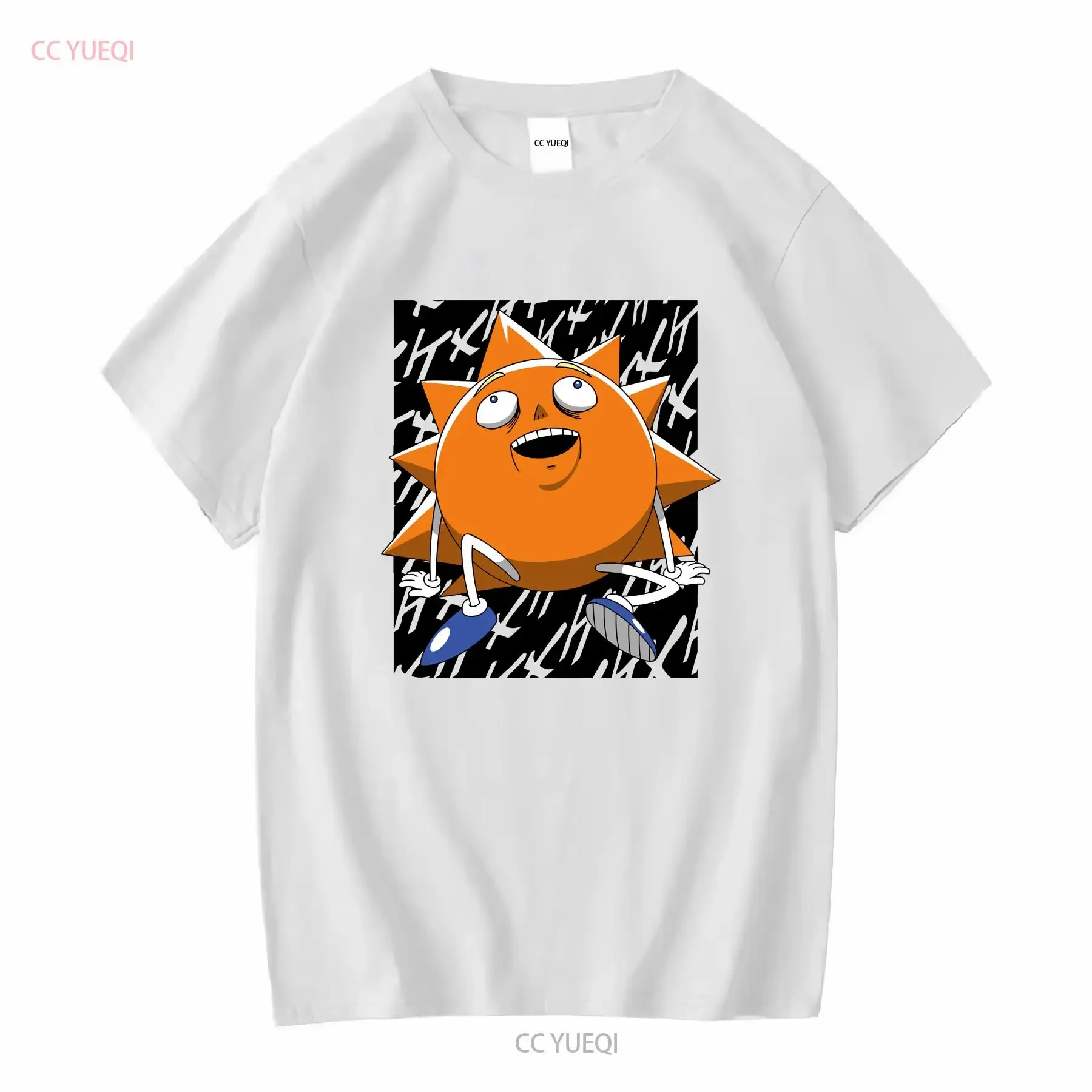 Bobobo bo bobo Don parche camiseta naranja talla XL Japón limitado Cosplay vintage lavado moda Top para uso diario estirado