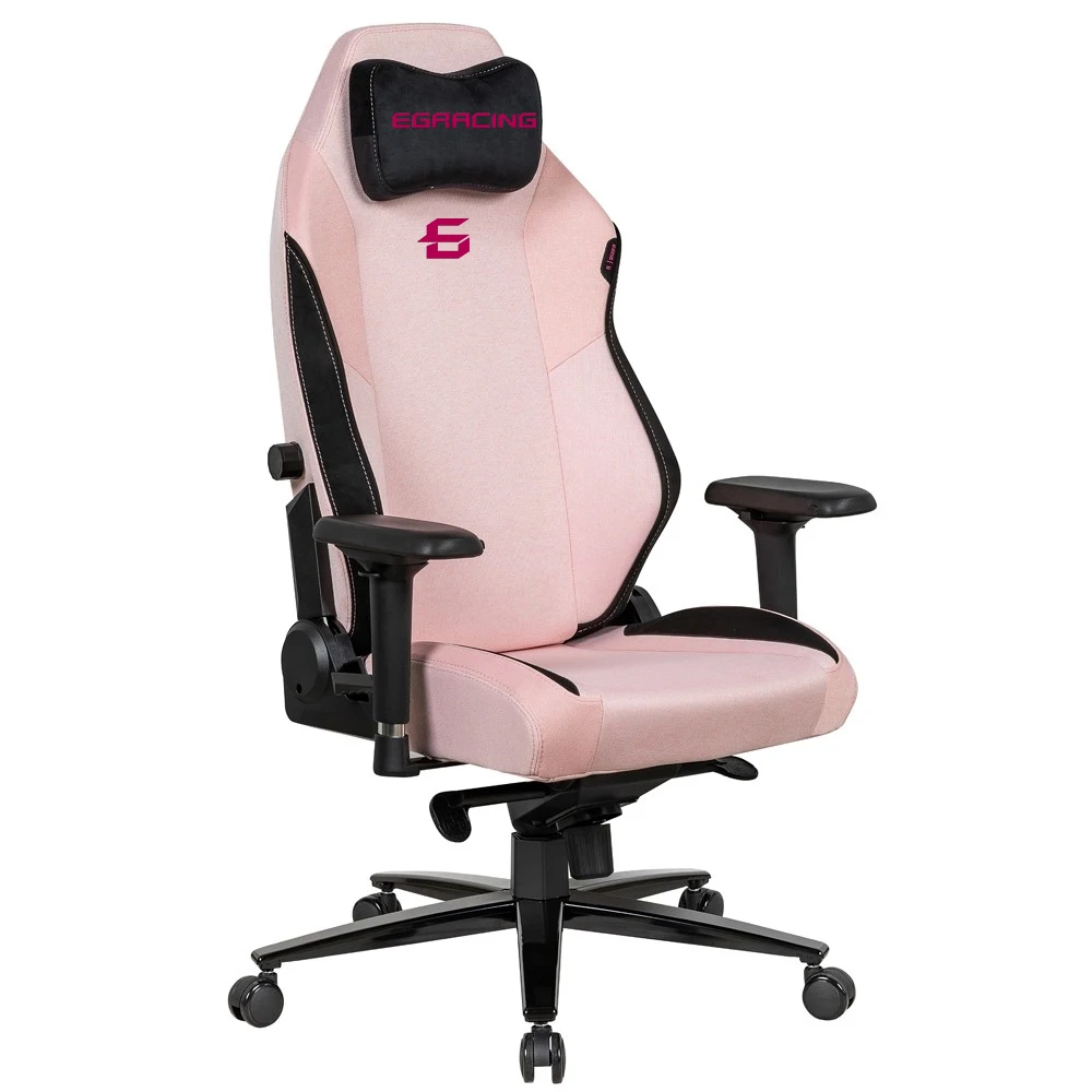 

Ergonomic Pink Racing Gaming Chair Revolving & Adjustable Armrest Lumber Support With Industrial Design Computer Chair