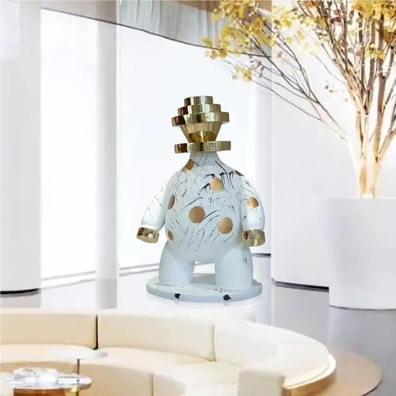 Abstract figure sculpture Large hotel villa home decoration floor art decoration creative light luxury modern decoration