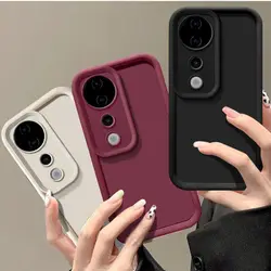 For Vivo V40 5G Case vivo V40 Pro 5G Phone Case Vivo T3 Ultra Matte Back Cover Skin Feel Protection Shockproof Covers