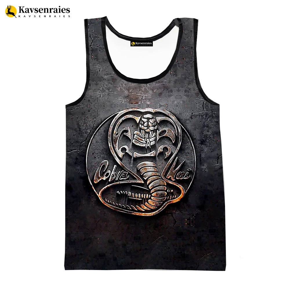 Cobra Kai 3D Print Tank Tops Men Women Summer Fashion Casual Sleeveless Shirts Hip Hop Streetwear Oversized Tops Men\'s Clothing