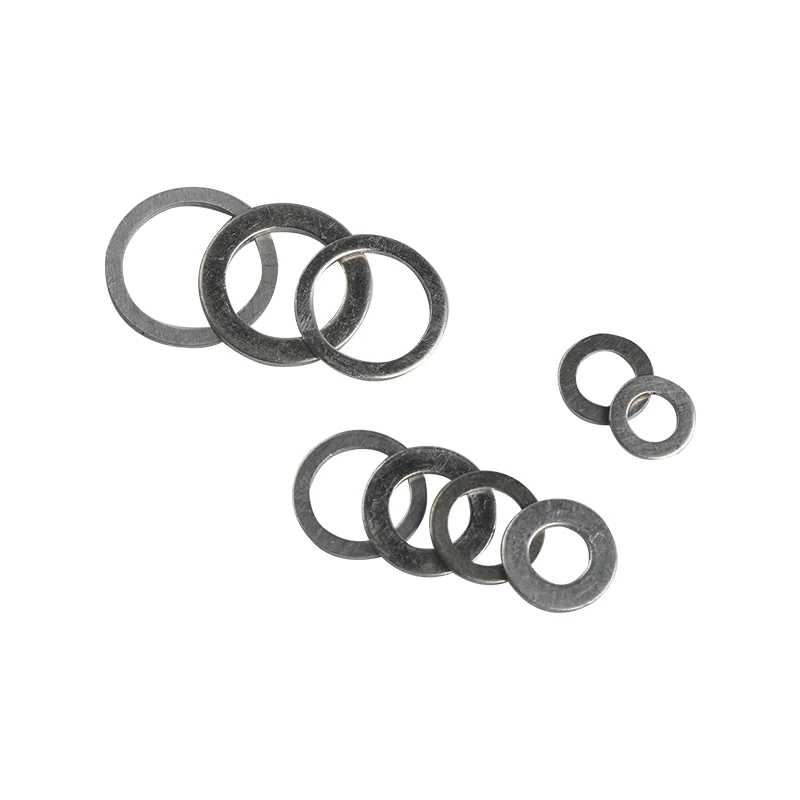 Set di guarnizioni per rondella piatta in alluminio da 200 pezzi M5/M6/M8/M10/M12/M14 anelli di tenuta piatti dado e bullone tappo per pozzetto raccordi per paraolio rondella