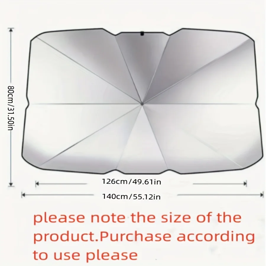 Car Sunshade Umbrella For Auto Shading Car Sun Shade Protector Parasol Summer Sun Interior Windshield Protection Accessories image 6
