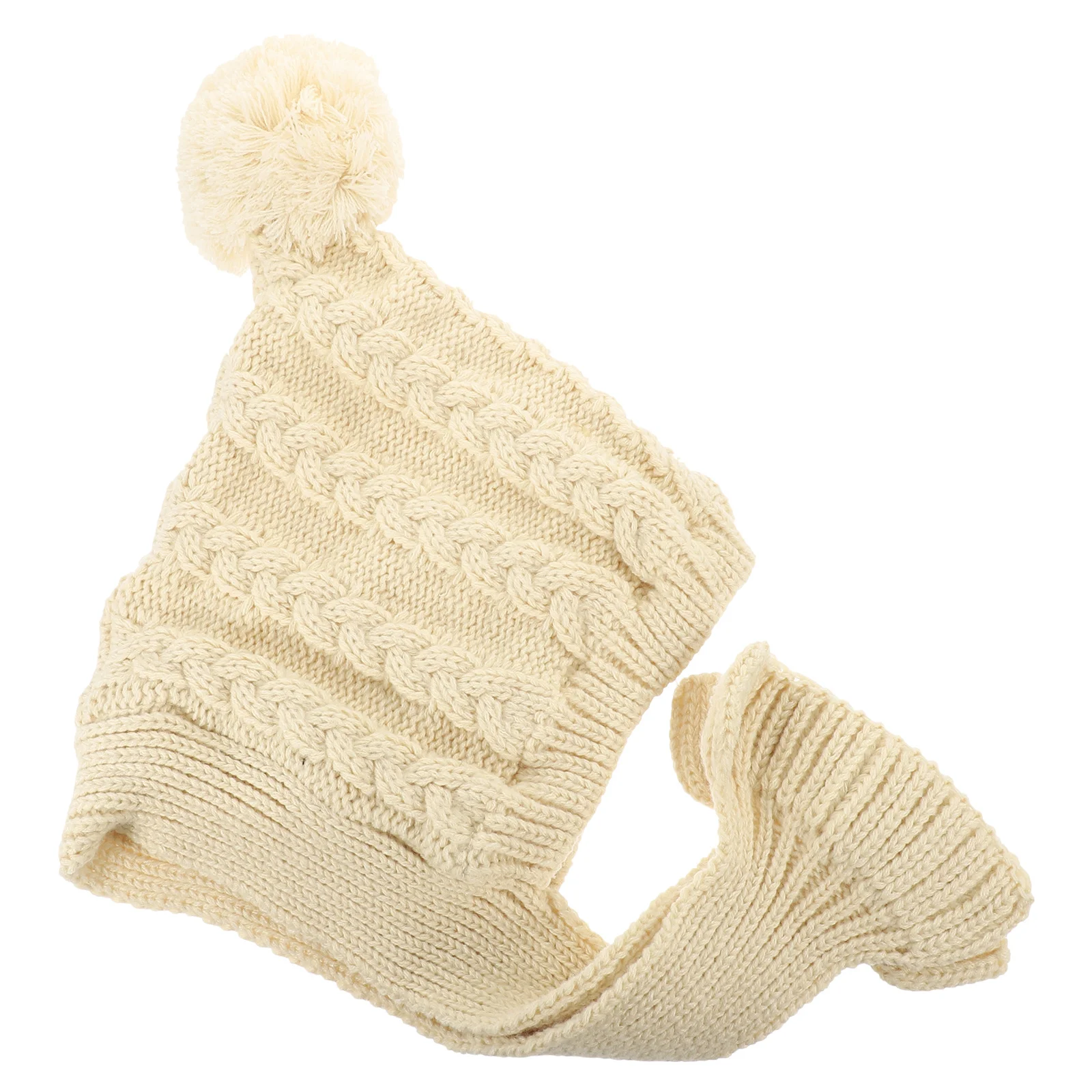 Czapka zimowa dla psa, dziergany szalik, ciepła, miękka, podszyta, regulowana czapka, mała czapka zimowa dla psa, akcesorium zimowe dla psów, nakrycie głowy dla zwierząt.