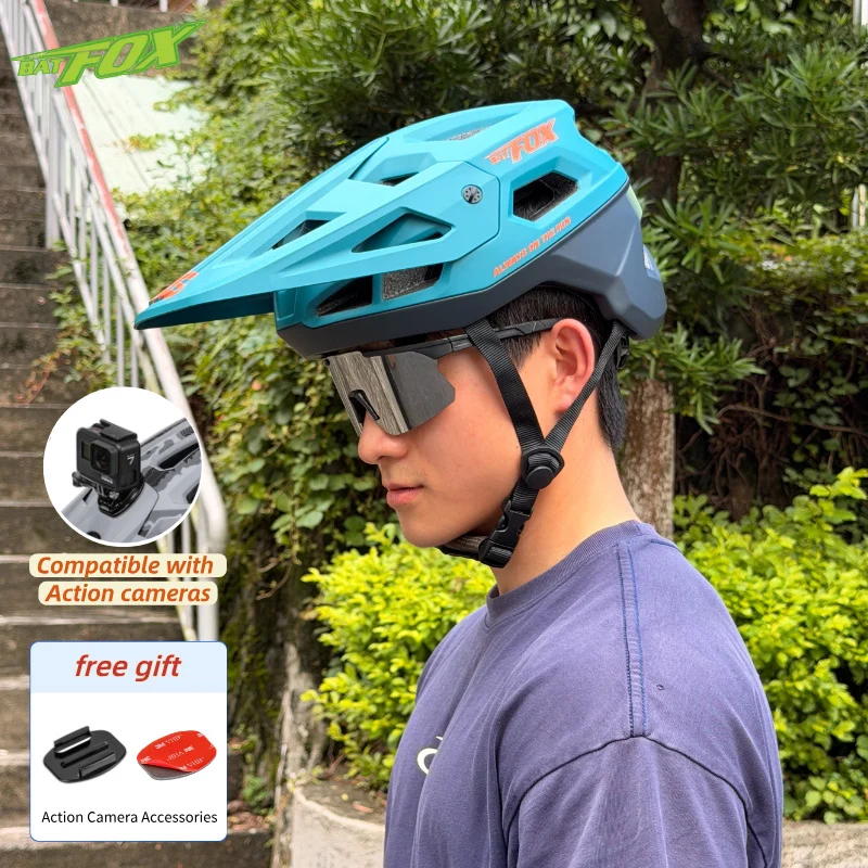 

BATFOX Cycling Helmet Professional off-road speed reduction collision buffering Road MTB bicycle helmets Women Men Bike Gear
