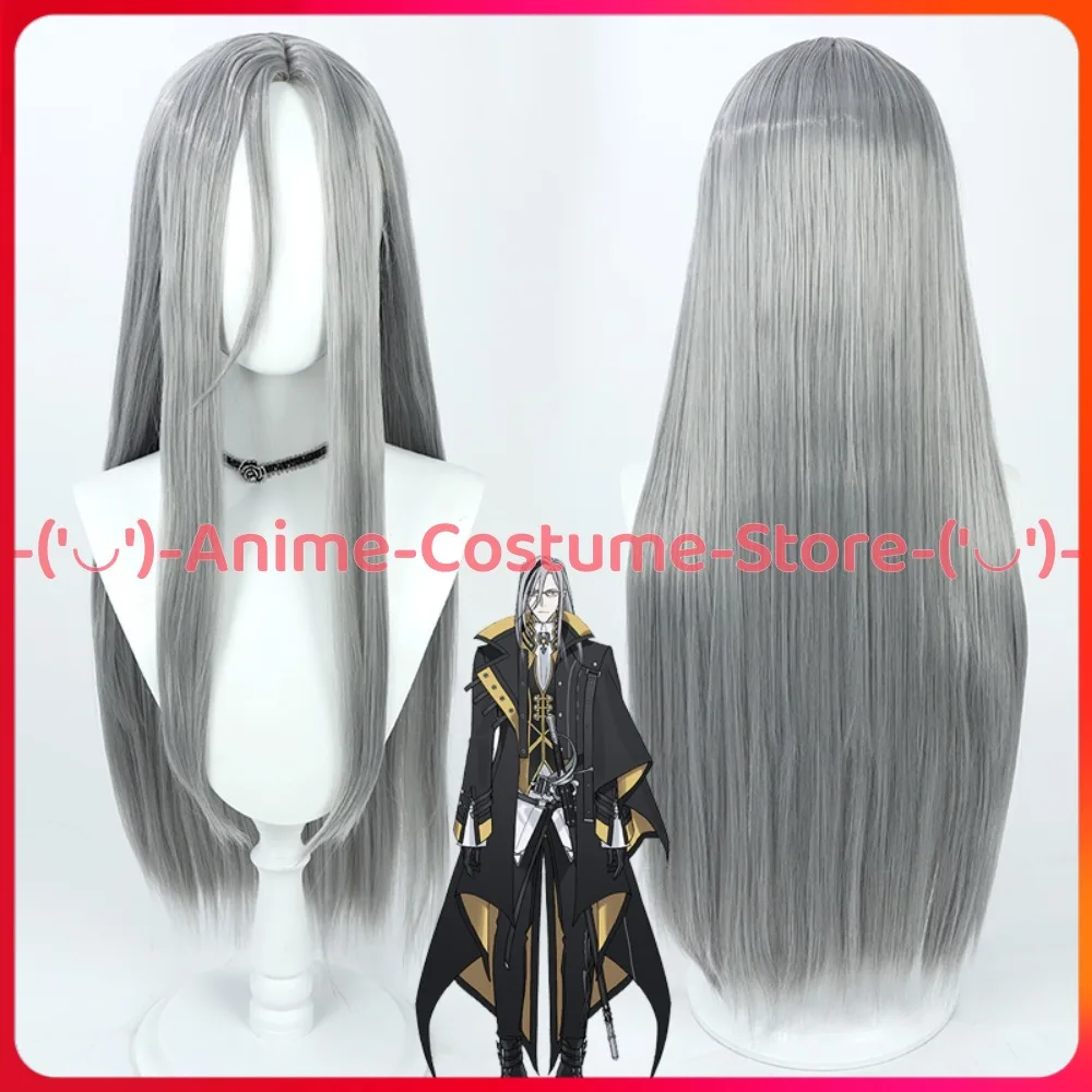 

NIJISANJI VTuber Scholar Noir Vesper Cosplay Wig Anime Character Halloween Carnival Party Costume Heat Resistant Synthetic Hair