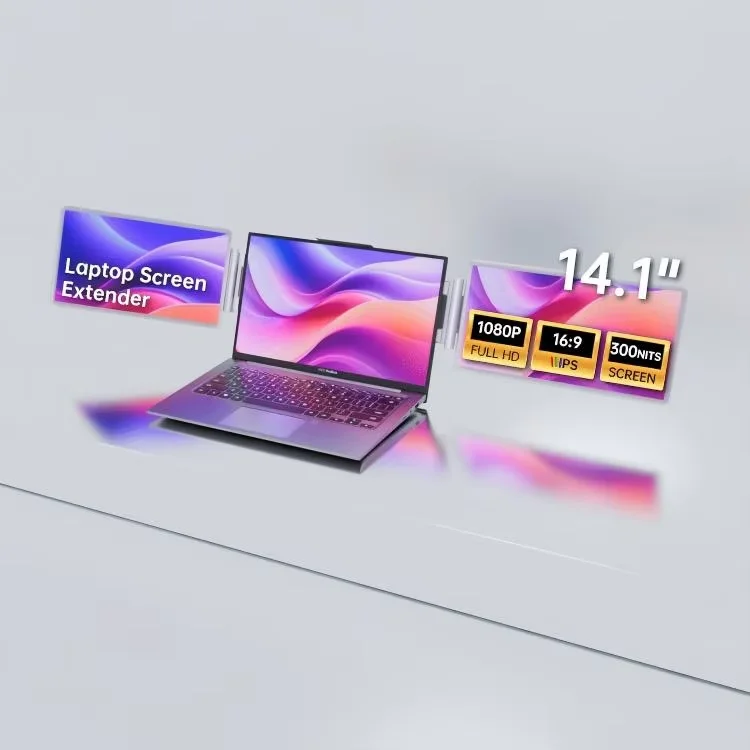 

Bolinia OEM ODM Direct Factory Triple Laptop Screen Extender 14" FHD 1080P IPS Dual Portable For Laptop