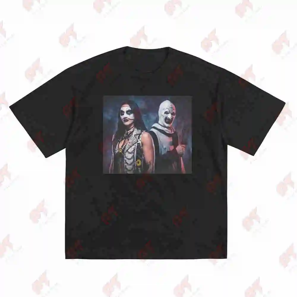 Rhea Ripley X Terrifiers Short Sleeve Tee 100% Cotton T-Shirt