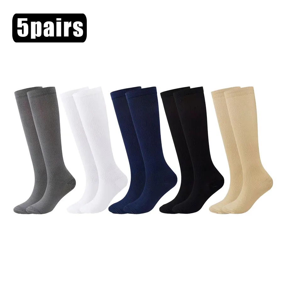 

5Pairs Compression Socks Men Women Sport Cycling Running Yoga Football Rugby Hiking Tennis Skateboard