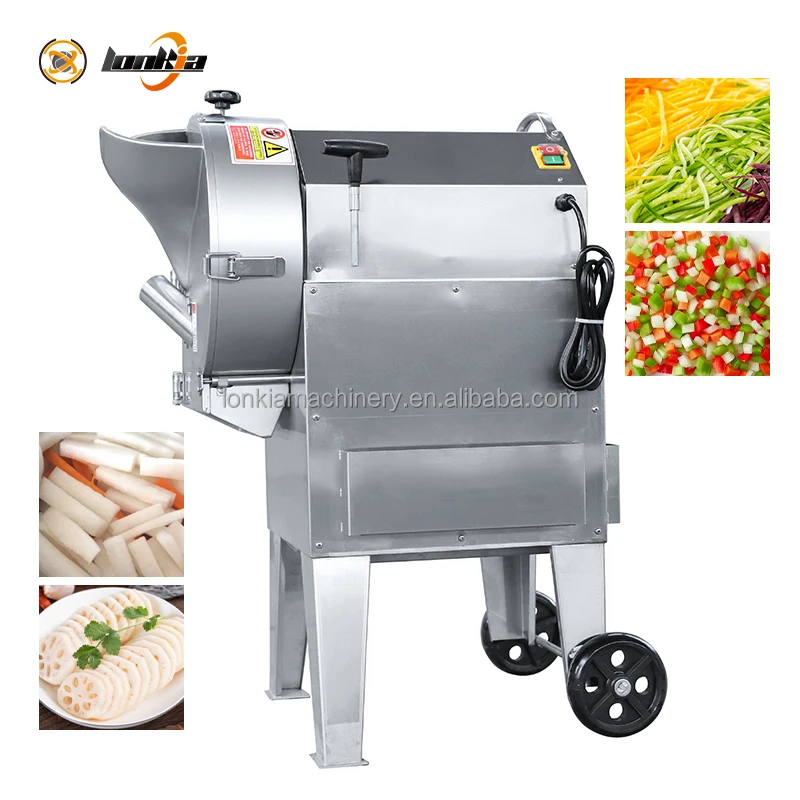 High Speed Automatic Vegetable Cutter for Slicing Dicing and Shredding Various Fresh Vegetables Fruits